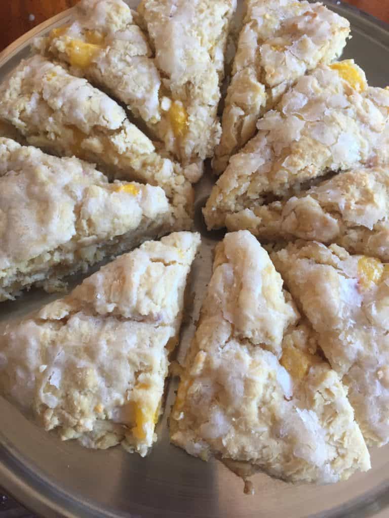 peach scones