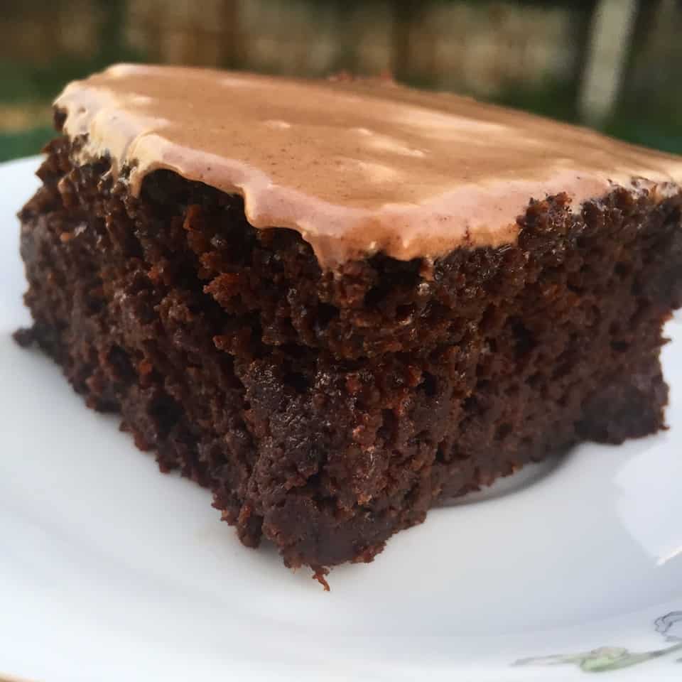 healthy dark chocolate zucchini brownies with chocolate frosting 