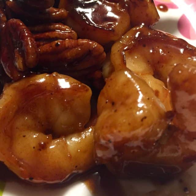 Honey Pecan Shrimp FlyPeachPie