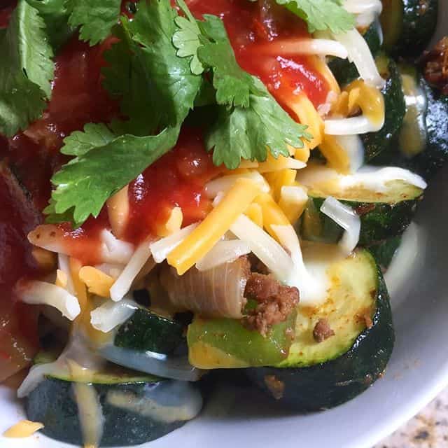 zucchini taco bowl