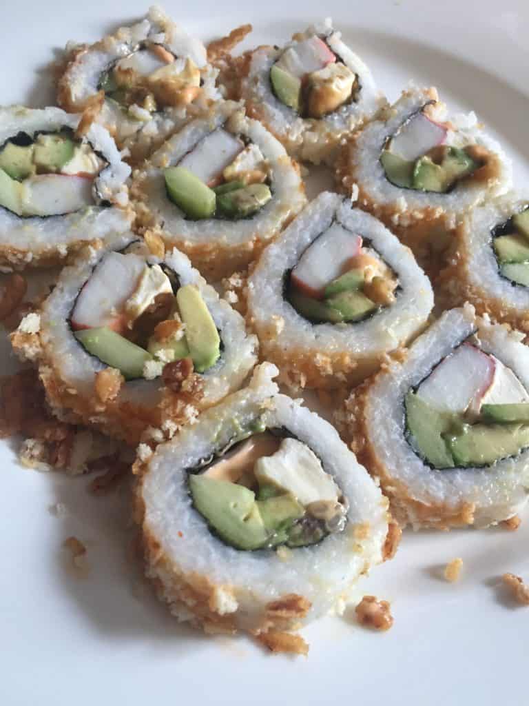 Crunchy Spicy California Roll • The Heirloom Pantry