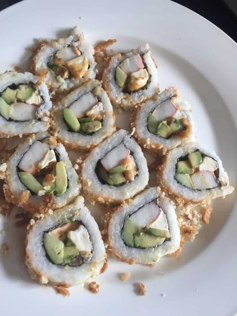 Crunchy Spicy California Roll • The Heirloom Pantry