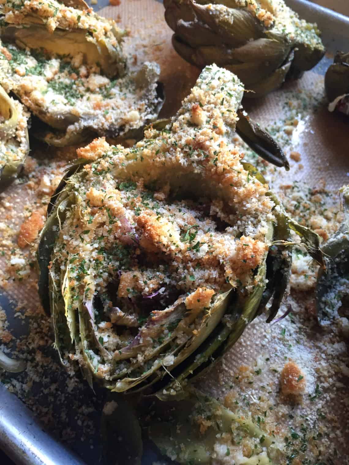 Stuffed Artichokes FlyPeachPie