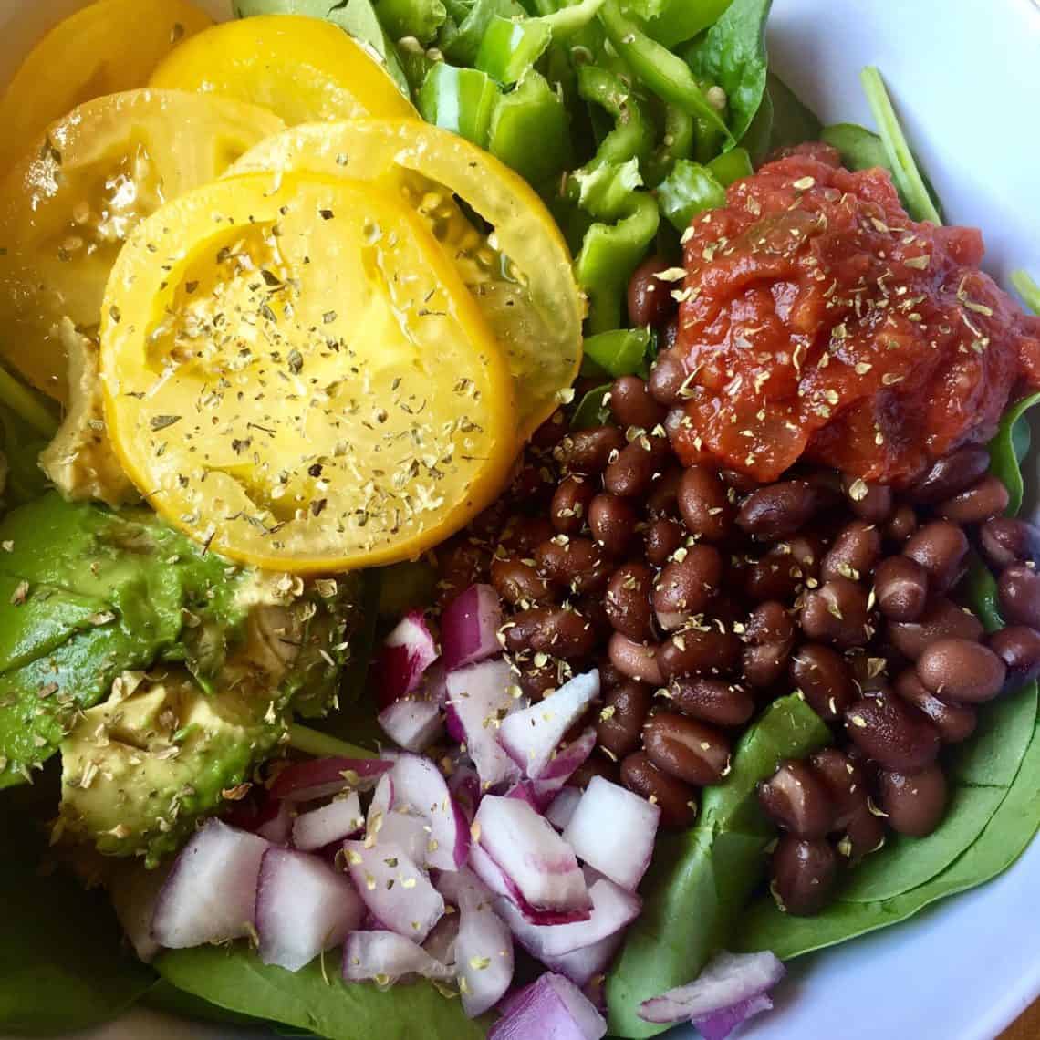 Black Bean Salad FlyPeachPie
