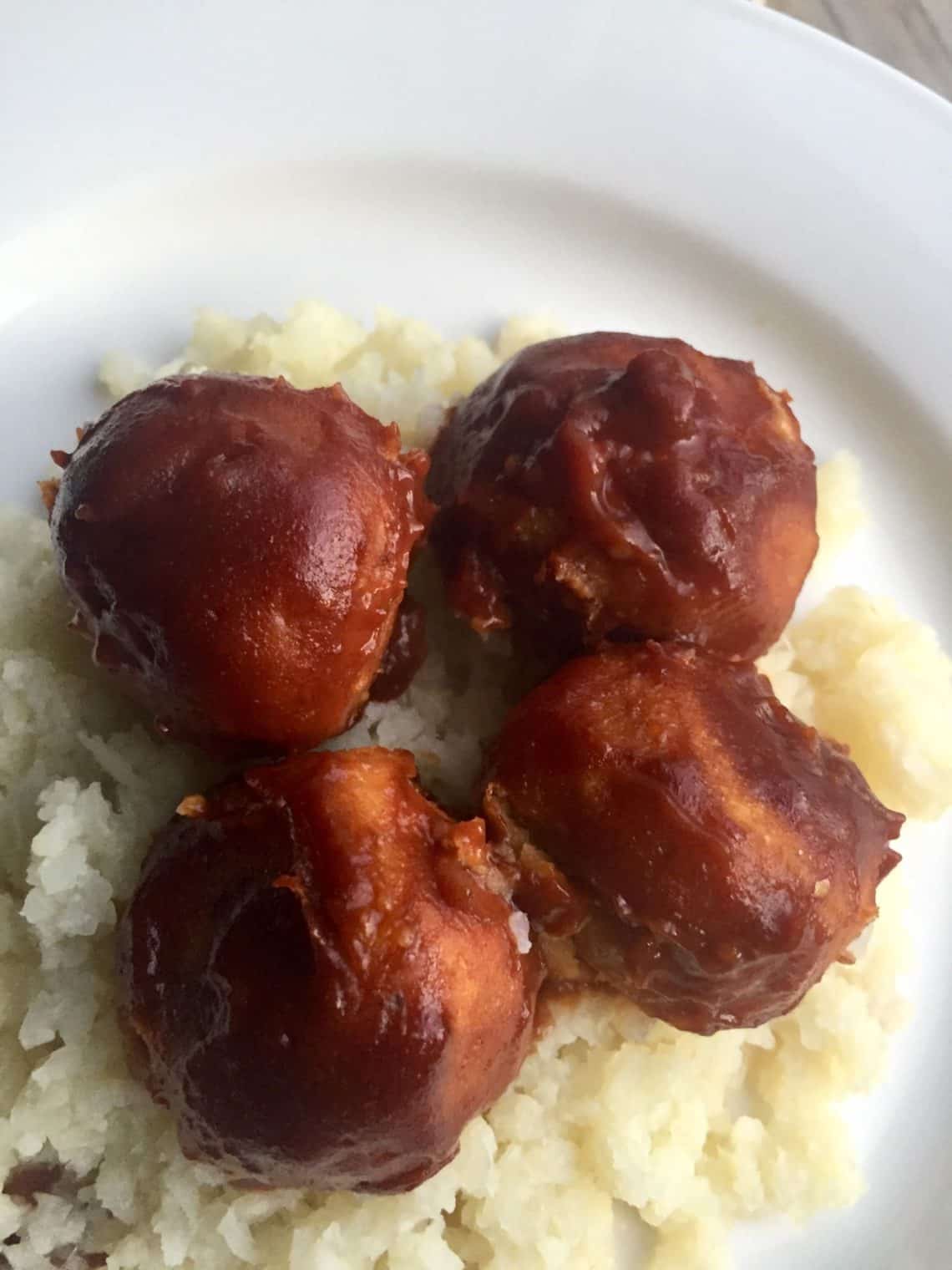 Vegan BBQ "Meatballs" FlyPeachPie