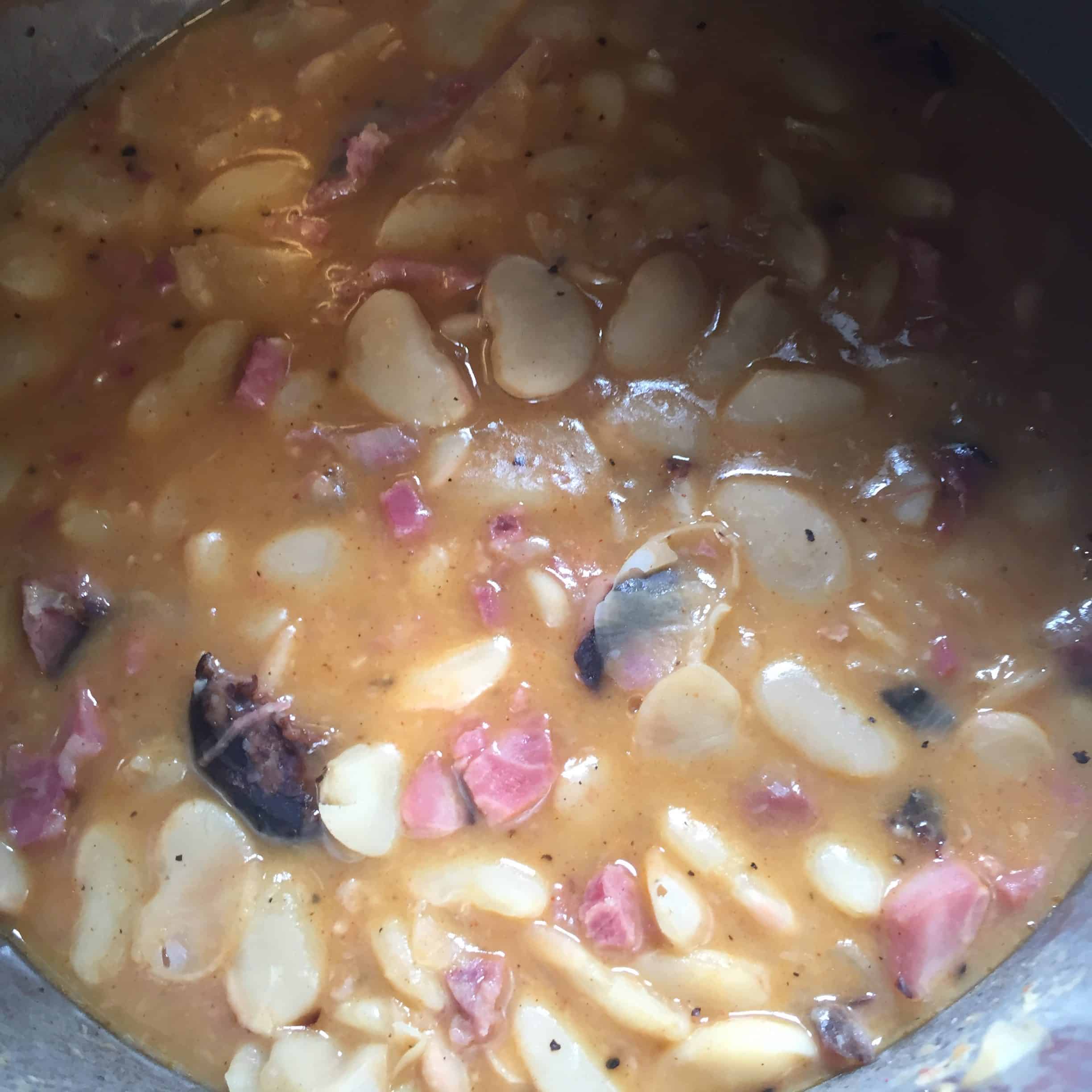 Instant Pot Ham and Lima Beans FlyPeachPie