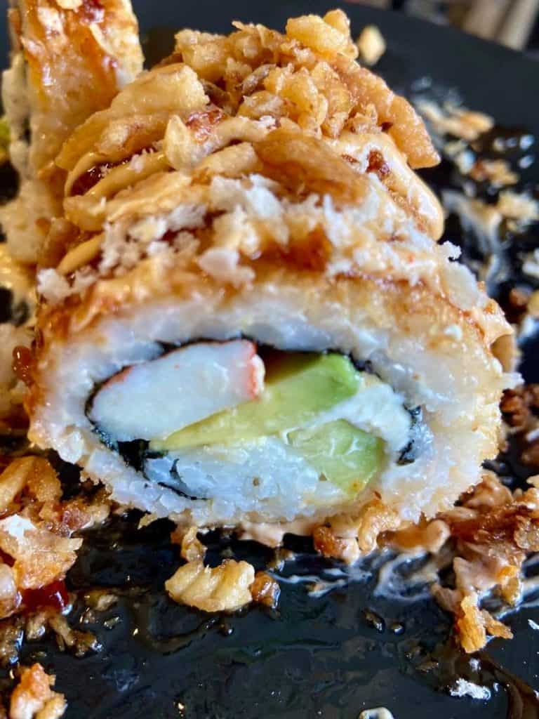 Crunchy California Rolls Sushi with Tofu