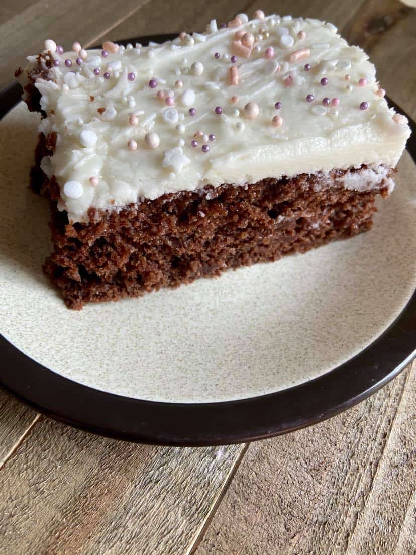 Vegan Chocolate Birthday Cake - FlyPeachPie