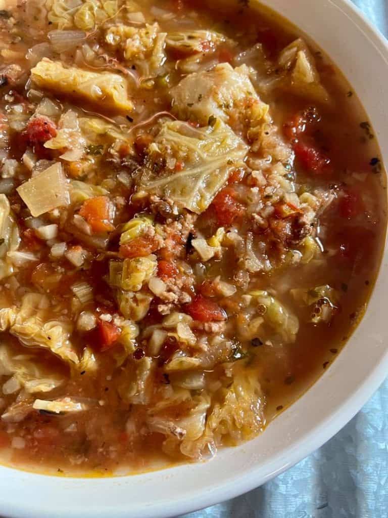 traditional cabbage roll soup