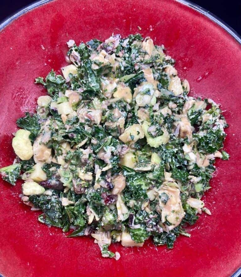 Wild Rice and Kale Salad FlyPeachPie