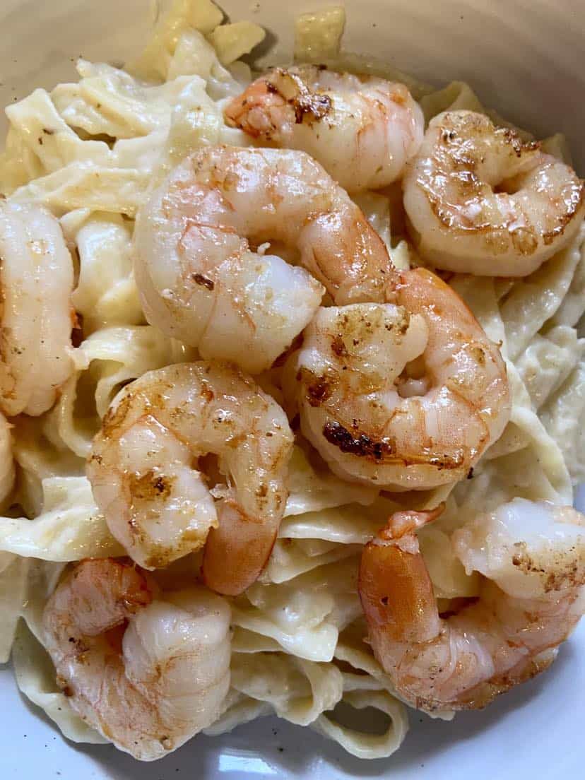 Lemon Cream Pasta With Shrimp - FlyPeachPie