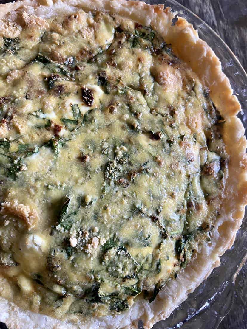 Sundried Tomato and Goat Cheese Quiche FlyPeachPie