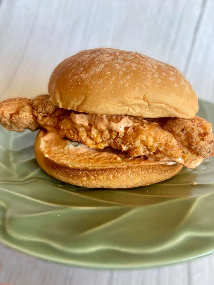 Popeye's Spicy Chicken Sliders Sandwich - Bad Batch Baking - Restaurant  Copycat Recipes & Family Favorites